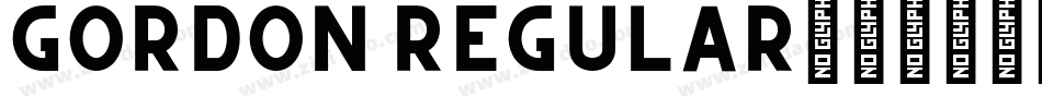 Gordon Regular字体转换